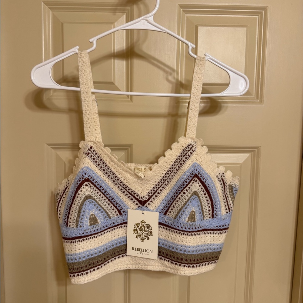 Rebellion Multicolor Crochet Bralette